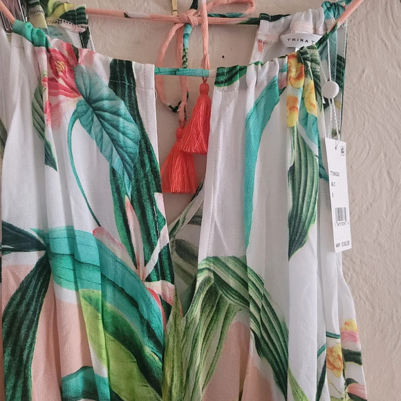 Trina Turk,  Costa De Prata Tropical Swimsuit Cover-Up Dress, Multi, Size‎ Small - Picture 7 of 11